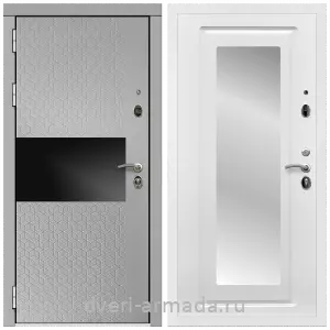 Белые двери с зеркалом, Дверь входная Армада Престиж Белая шагрень МДФ 16 мм Милк рикамо софт / МДФ 16 мм ФЛЗ-120 Ясень