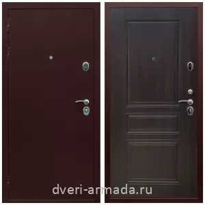 Заводские входные двери, Дверь входная Армада Люкс Антик медь / ФЛ-243 Эковенге наружная с утеплением в частный дом