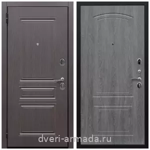 Утепленные металлические двери с отделкой МДФ, Дверь входная железная Армада Экстра ФЛ-243 Эковенге / ФЛ-138 Дуб Филадельфия графит на заказ