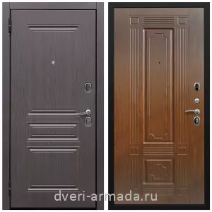 металлические двери с шумоизоляцией с отделкой МДФ, Дверь входная Армада Экстра ФЛ-243 Эковенге / ФЛ-2 Мореная береза от производителя
