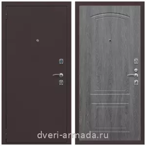 Входные двери с внутренней отделкой панелями МДФ, Дверь входная Армада Комфорт Антик медь / ФЛ-138 Дуб Филадельфия графит
