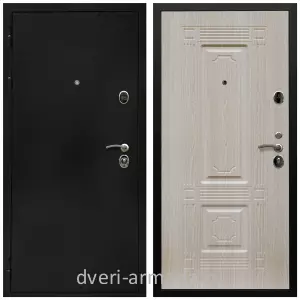 Черные входные двери, Металлическая дверь входная Армада Престиж Черная шагрень / ФЛ-2 Дуб белёный