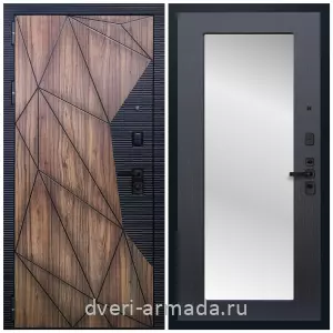 Белые двери с зеркалом, Дверь входная Армада Ламбо МДФ 10 мм / МДФ 16 мм ФЛЗ-Пастораль, Венге