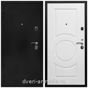 Черные входные двери, Металлическая дверь входная Армада Престиж Черная шагрень / МС-100 Белый матовый