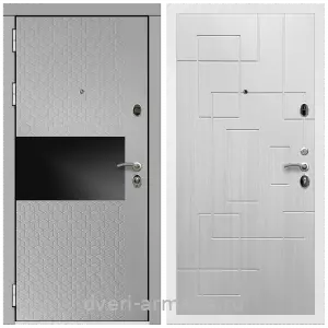 Светлые входные двери, Дверь входная Армада Престиж Белая шагрень МДФ 16 мм Милк рикамо софт / ФЛ-57 жемчуг