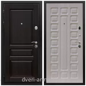 Двери МДФ для квартиры, Дверь входная Армада Премиум-Н МДФ 16 мм ФЛ-243 Венге / МДФ 16 мм ФЛ-183 Сандал белый