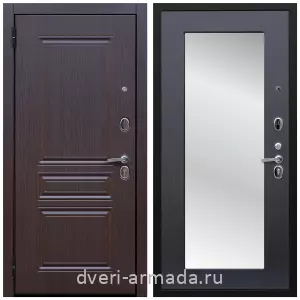 Белые двери с зеркалом, Дверь входная Армада Экстра ФЛ-243 Эковенге / ФЛЗ пастораль Венге для загородного дома