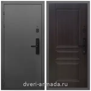 Входные двери МДФ для офиса, Умная входная смарт-дверь Армада Гарант Kaadas S500/ МДФ 6 мм ФЛ-243 Эковенге