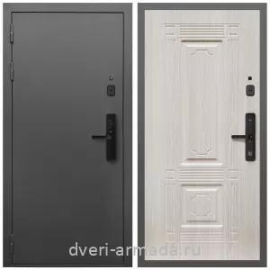 Красивые входные двери, Умная входная смарт-дверь Армада Гарант Kaadas S500/ МДФ 6 мм ФЛ-2 Дуб белёный