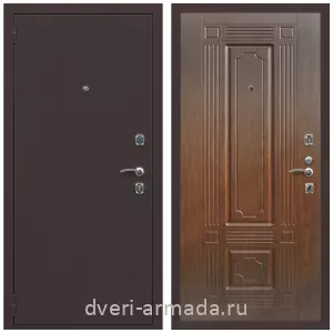 Входные двери с внутренней отделкой панелями МДФ, Дверь входная Армада Комфорт Антик медь / ФЛ-2 Морёная береза