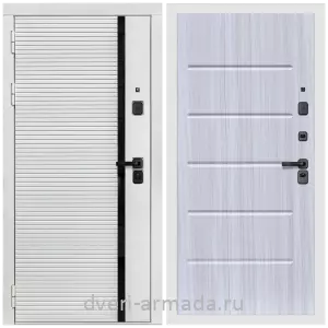 Дверь входная Армада Каскад WHITE МДФ 10 мм / МДФ 10 мм ФЛ-102 Сандал белый