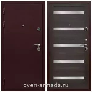 Антивандальные, Антивандальная металлическая  дверь входная Армада Престиж 2 Антик медь / МДФ 16 мм СБ-14 Эковенге стекло белое