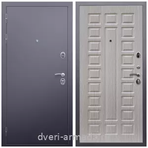 Темные входные двери, Дверь входная Армада Люкс  Антик серебро / ФЛ-183 Сандал белый