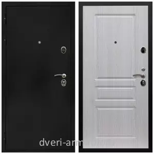 Входные двери черная шагрень, Дверь входная Армада Престиж Черная шагрень / ФЛ-243 Дуб белёный