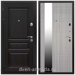 Двери МДФ для квартиры, Дверь входная Армада Премиум-Н МДФ 16 мм ФЛ-243 Венге / МДФ 16 мм ФЛЗ-Сити Сандал белый