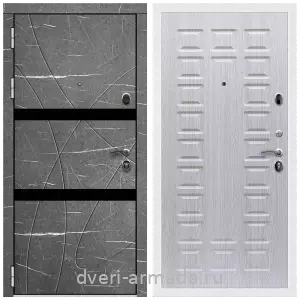 Темные входные двери, Дверь входная Армада Престиж Белая шагрень МДФ 16 мм Торос графит / МДФ 16 мм ФЛ-183 Дуб белёный