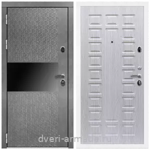 Двери со склада, Дверь входная Армада Престиж Белая шагрень МДФ 16 мм Штукатурка графит / ФЛ-183 Дуб беленый