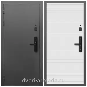 Входные двери 2050 мм, Умная входная смарт-дверь Армада Гарант Kaadas S500/ МДФ 6 мм ФЛ Дуб кантри белый горизонт