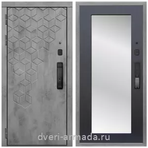 Двери МДФ для квартиры, Дверь входная Армада Квадро МДФ 16 мм Kaadas K9 /  МДФ 16 мм ФЛЗ-пастораль, Венге