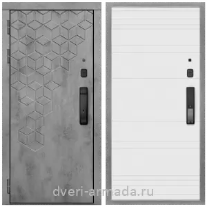 Входные двери с внутренней отделкой панелями МДФ, Дверь входная Армада Квадро МДФ 16 мм Kaadas K9 / МДФ 16 мм ФЛ Дуб кантри белый горизонт