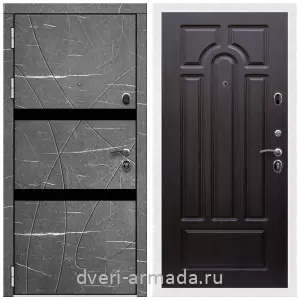 Черные входные двери, Металлическая дверь входная Армада Престиж Белая шагрень МДФ 16 мм Торос графит / МДФ 16 мм ФЛ-58 Венге