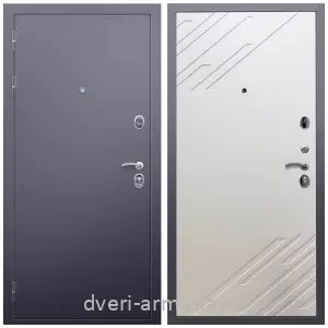 Одностворчатые входные двери, Дверь входная Армада Люкс Антик серебро / МДФ 16 мм ФЛ-143 Шате крем