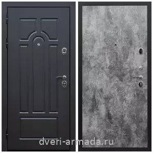 Двери МДФ для квартиры, Дверь входная Армада Эврика ФЛ-58 / ПЭ Цемент темный