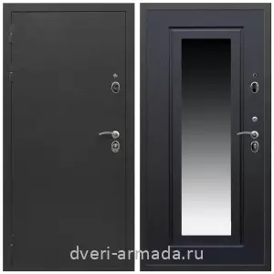 Входные двери с зеркалом и теплоизоляцией, Дверь входная Армада Престиж Черный шелк / МДФ 16 мм ФЛЗ-120 Венге