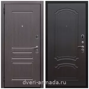 металлические двери с шумоизоляцией с отделкой МДФ, Дверь входная надежная Армада Экстра ФЛ-243 Эковенге / ФЛ-140 Венге с зеркалом