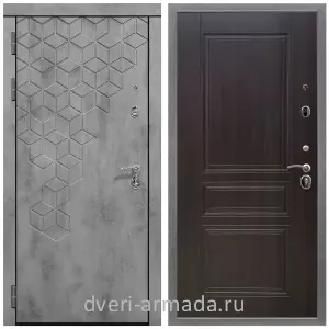 Входные двери Бетон, Дверь входная Армада Квадро Бетон тёмный /  ФЛ-243 Эковенге