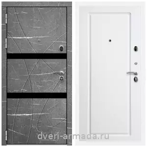 Черные входные двери, Металлическая дверь входная Армада Престиж Белая шагрень МДФ 16 мм Торос графит / МДФ 16 мм ФЛ-119 Белый матовый