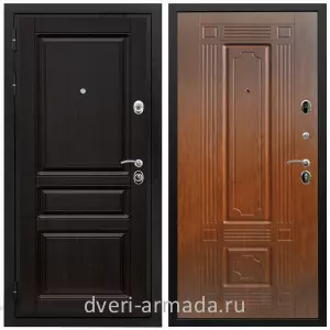 Двери МДФ для квартиры, Дверь входная Армада Премиум-Н МДФ 16 мм ФЛ-243 Венге / МДФ 16 мм ФЛ-2 Мореная береза