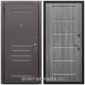 Утепленные металлические двери с отделкой МДФ, Дверь входная Армада Экстра ФЛ-243 Эковенге / ФЛ-39 Дуб Филадельфия графит