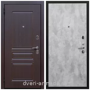 металлические двери с шумоизоляцией с отделкой МДФ, Дверь входная Армада Экстра ФЛ-243 Эковенге / ПЭ Цемент светлый