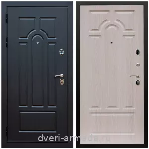 Двери МДФ для квартиры, Дверь входная Армада Эврика ФЛ-58 Венге / ФЛ-58 Дуб беленый