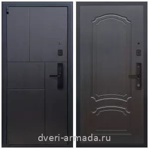 Темные входные двери, Дверь входная элитная Армада Бастион МДФ 16 мм Kaadas S500 / МДФ 6 мм ФЛ-140 Венге
