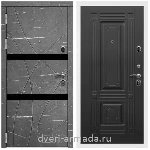 Темные входные двери, Дверь входная Армада Престиж Белая шагрень МДФ 16 мм Торос графит / МДФ 16 мм ФЛ-2 Венге