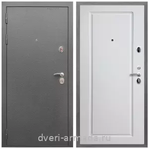 2 контура, Дверь входная Армада Оптима Антик серебро / МДФ 16 мм ФЛ-119 Белый матовый