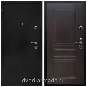Черные входные двери, Металлическая дверь входная Армада Престиж Черная шагрень / ФЛ-243 Эковенге