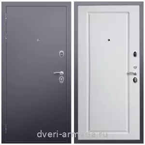 2 контура, Дверь входная Армада Люкс Антик серебро / МДФ 16 мм ФЛ-119 Белый матовый