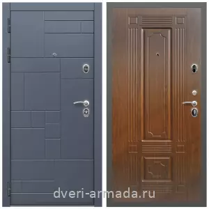 Двери МДФ для квартиры, Дверь входная Армада Аккорд МДФ 10 мм / МДФ 16 мм ФЛ-2 Мореная береза