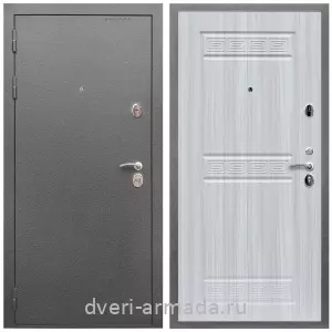 Входные двери толщиной 1.5 мм, Дверь входная Армада Оптима Антик серебро / ФЛ-242 Сандал белый