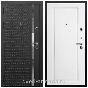 Входные двери черная шагрень, Дверь входная Армада Престиж Черная шагрень МДФ 16 мм ФЛН - 501/ МДФ 16 мм ФЛ-119 Белый матовый