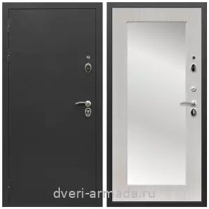 Белые двери с зеркалом, Дверь входная Армада Престиж Черный шелк / МДФ 16 мм ФЛЗ пастораль Дуб беленый