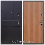 Дверь входная Армада Оникс МДФ 10 мм / МДФ 6 мм ПЭ Миланский орех