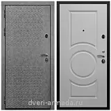 Дверь входная Армада Престиж Черная шагрень МДФ 16 мм Штукатурка графит ФЛС - 502 / МДФ 16 мм МС-100 Белый матовый