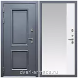 Дверь входная уличная в дом Армада Корса / ФЛЗ-Панорама-1, Белый матовый