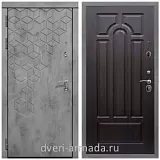 Дверь входная Армада Квадро Бетон тёмный / ФЛ-58 Венге