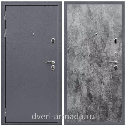 Дверь входная Армада Престиж Strong антик серебро / ПЭ Цемент темный