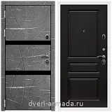 Дверь входная Армада Престиж Белая шагрень Торос графит / ФЛ-243 Венге